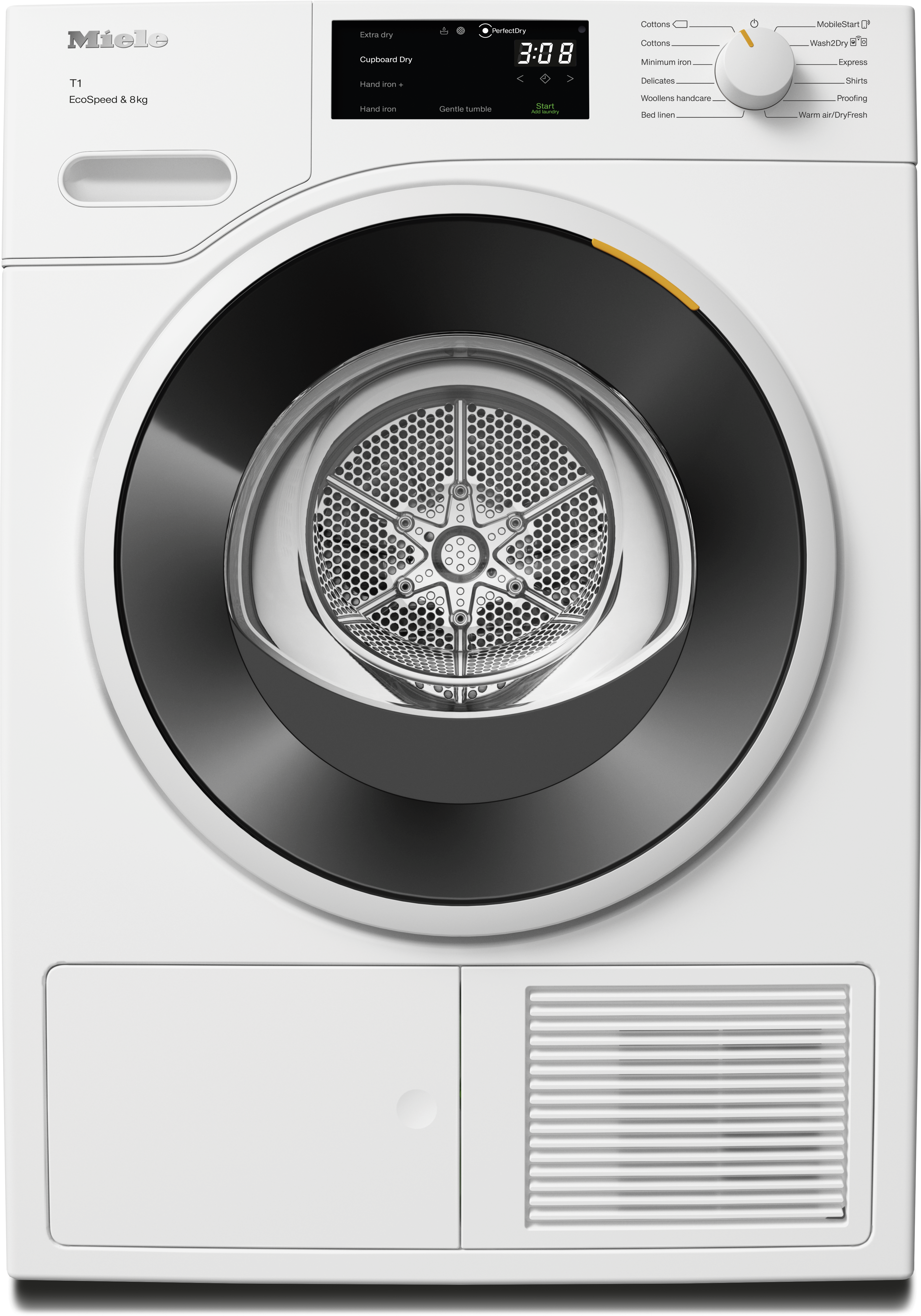 Miele TWC640WP 8kg Heat Pump Tumble Dryer, A+++