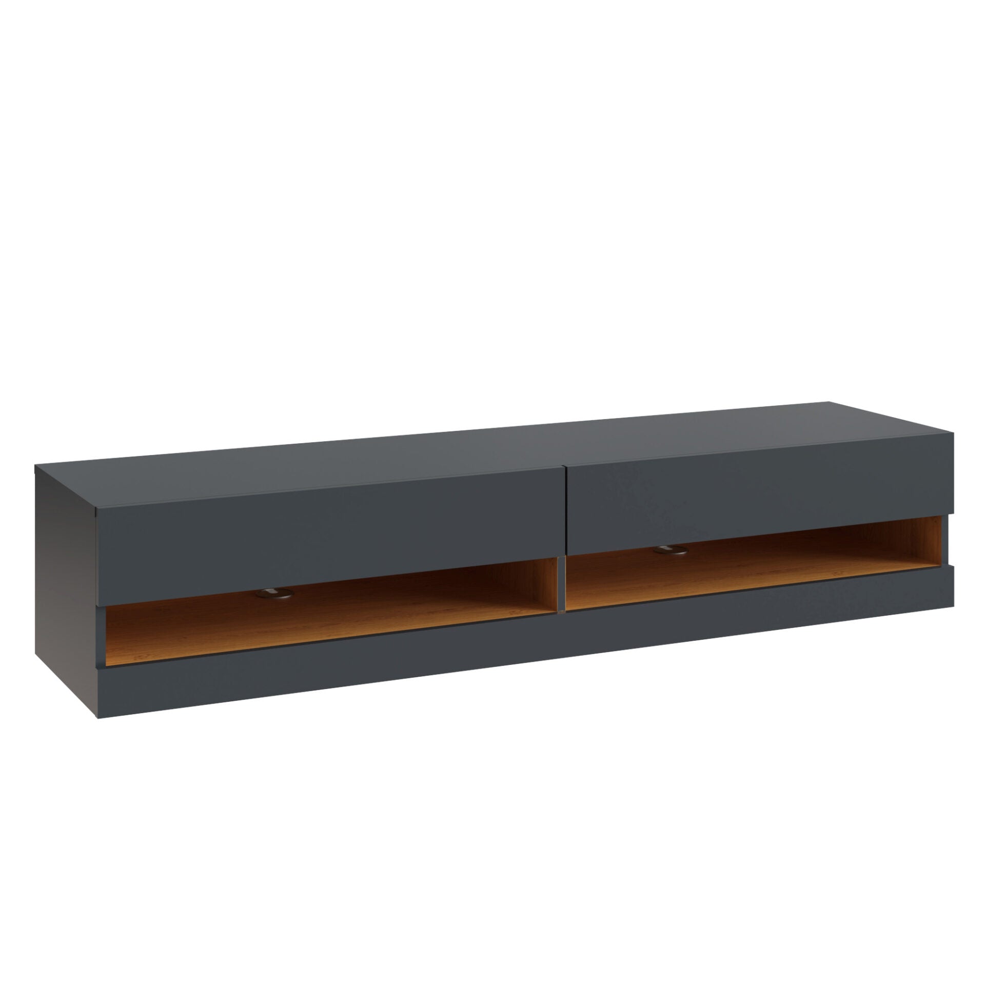 GFW Leon 150cm LED Wall TV Unit - Anthracite