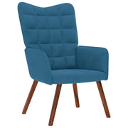 vidaXL Relaxsessel Samt Blau