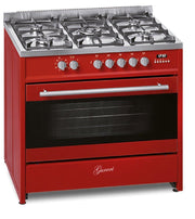 GURARI GCH E 911 R Gas-Elektro-Standherd 90 cm mit Wok-Brenner