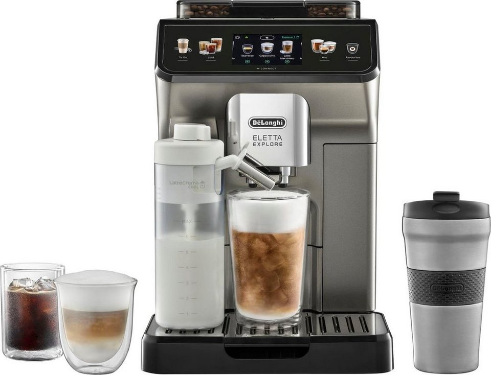 De'Longhi Eletta Explore ECAM450.86.T 1,8 L Kaffeevollautomat – Titanium Black