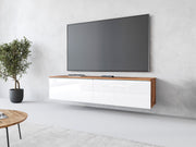 Home affaire Lowboard "D", 160 cm, wahlweise mit Beleuchtung, Schwarz/Grau