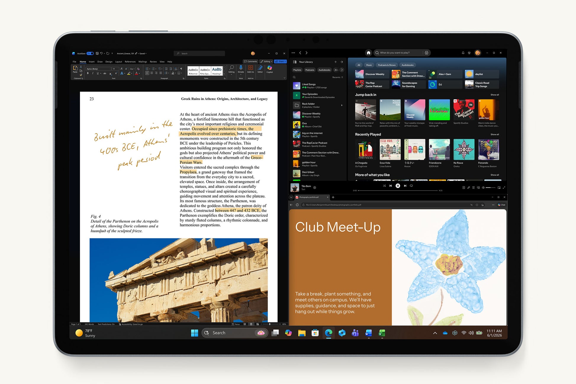 Microsoft Surface Pro 12" Snapdragon X Plus, 512GB, Ocean