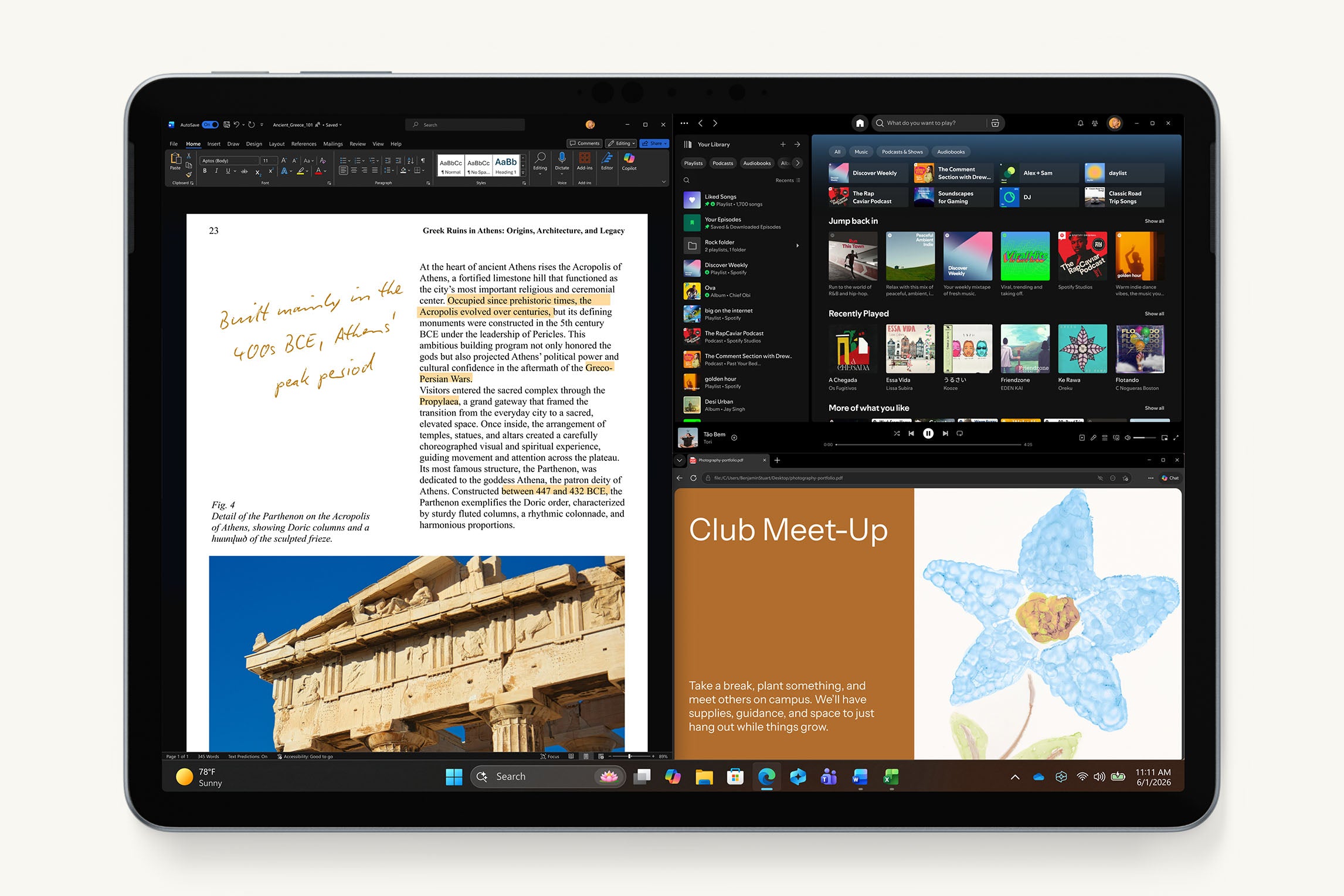 Microsoft Surface Pro 12" Snapdragon X Plus, 512GB, Ocean