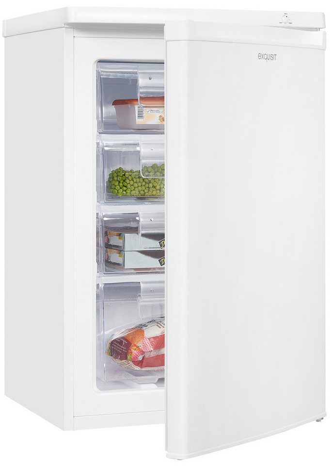 exquisit GS80-040E Gefrierschrank 85,5 cm Weiß
