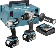 Makita Werkzeugset DLX2588GJ, Akku-Bohrschrauber + Akku-Schlagschrauber im Koffer