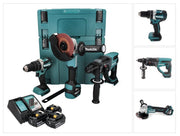 Makita DLX3093TJ Akku-Spezial-Set 18 V – mit DHP484 Schlagbohrschrauber und DHR202 Bohrhammer
