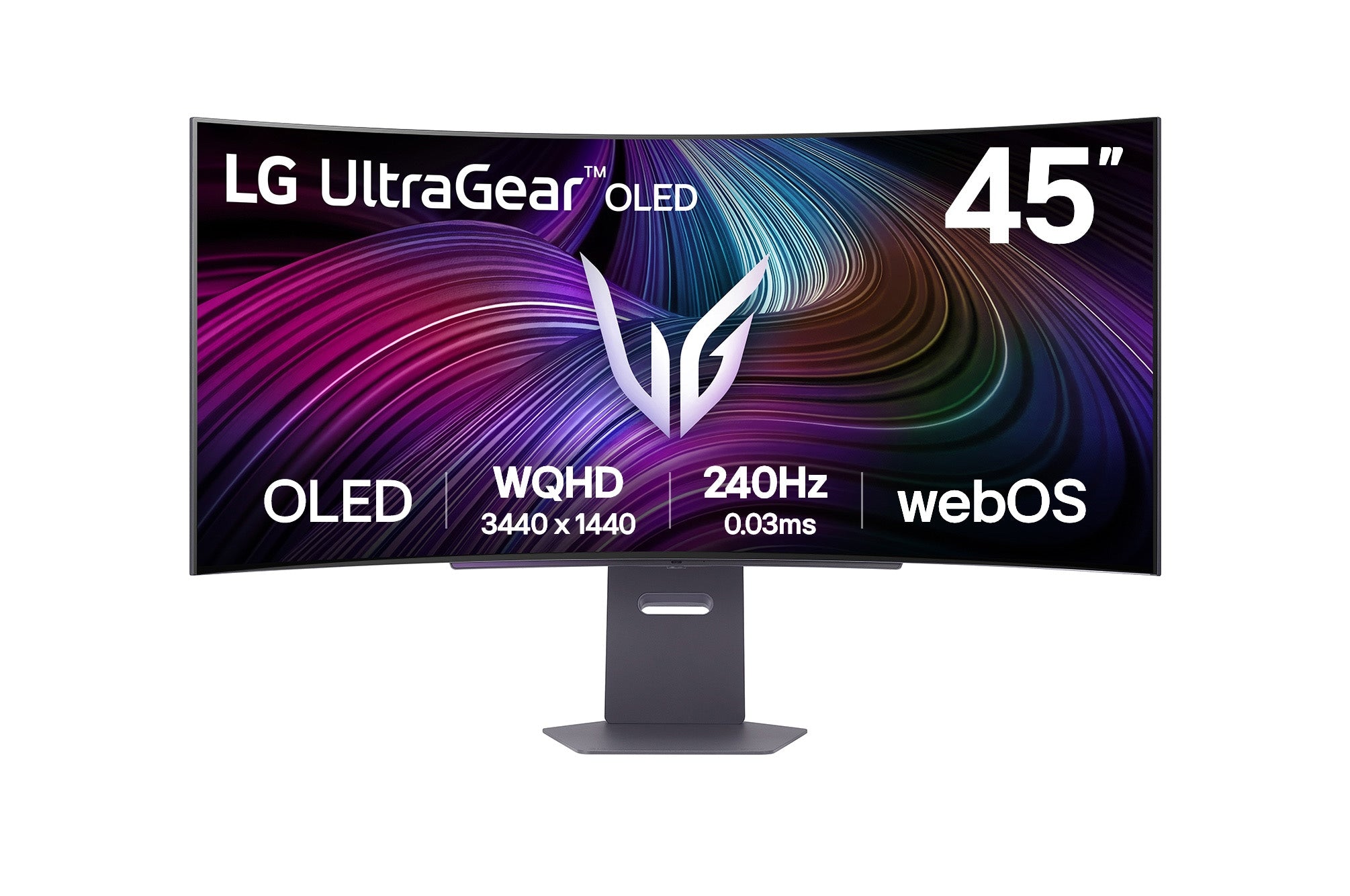 LG UltraGear 45GX90SA-B 45in Curved OLED Smart Monitor